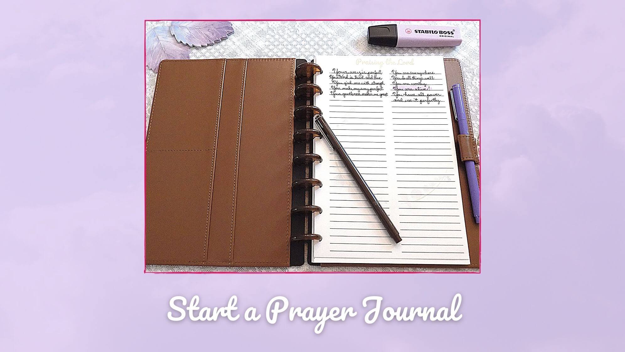 Beautiful Printable Daily Prayer Journals for Busy Women